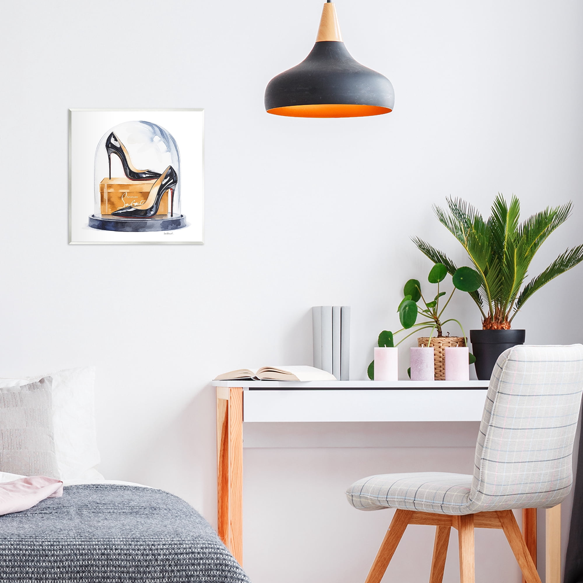 Stupell Industries Black High Heels Dome Wall Plaque Art, design by Amanda Greenwood