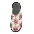 thumbnail image 3 of IAUYY Memory Foam House Slippers Suitable for Both Men and Women. Comfortable, Anti-Slip Plush Flat-Bottomed Slippers The Best Holiday Gift Indian Woodblock Printing, 3 of 9
