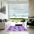 thumbnail image 7 of Ahgly Company Machine Washable Indoor Rectangle Transitional Dark Orchid Purple Area Rugs, 2' x 5', 7 of 7