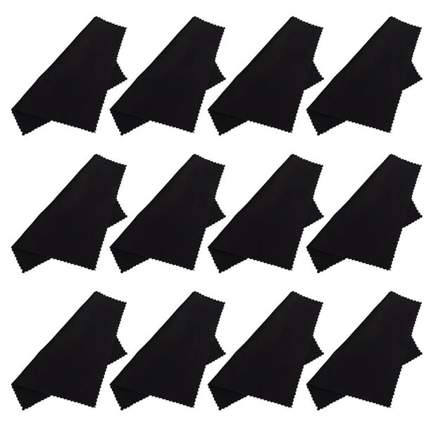 100 paños de limpieza de microfibra para gafas, lentes, pantallas de teléfono y joyas.