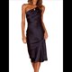 thumbnail image 2 of Vestido de Mujer con Tirantes, Cintura Media, Color Liso, Espalda Baja, Lazo, Elegante, con Hombros Descubiertos y Medio. Azul Marino L, 2 of 10