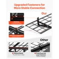 thumbnail image 4 of Estantería de pared para garaje VEVOR de 2 niveles y alta resistencia, paquete de 4 unidades. Estantería de pared de acero de 1 x 3 pies, estante flotante de metal de 12 x 72 pulgadas, color negro., 4 of 9