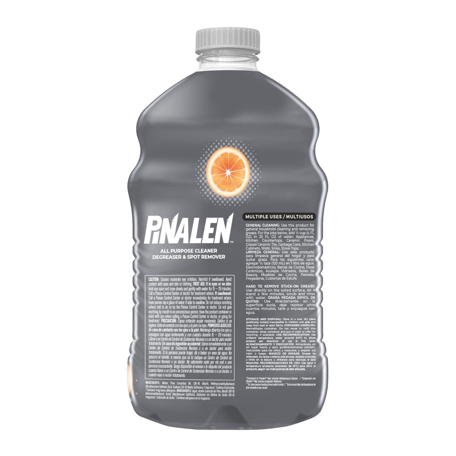 Pinalen All Purpose Cleaner & Degreaser, Zesty Citrus Scent, 128 fl oz