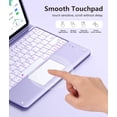 thumbnail image 4 of Getino for iPad Air 13 (M4/M3/M2) & Pro 12.9 6th/ 5th/ 4th/ 3rd Gen Case with Keyboard – Multi-Touch Trackpad, 7-Color Backlit, Detachable, 4 of 8