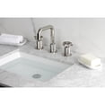 thumbnail image 2 of Kingston Brass KS1416RKZ Wendell Widespread Bathroom Faucet with Knurled Handle and Push Pop-Up Drain, Polished Nickel, 2 of 7