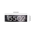 thumbnail image 5 of Floating Modern 3" Number Horizontal Address Plaque (5 characters) - Black/White, 5 of 5