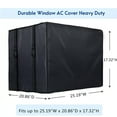thumbnail image 7 of Window Air Conditioner Unit Cover, AC Cover with Adjustable Strap,Black - 25.19" x 20.86" x 17.32", 7 of 7