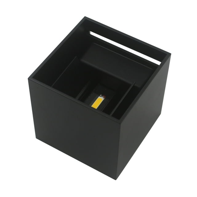 AC85-265V 12W Lámpara de pared LED blanca cálida Aluminio IP65 Ángulo de haz ajustable resistente al agua Luz exterior