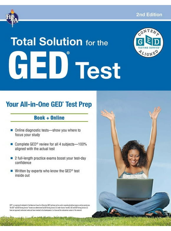 GED Test Preparation: GED Total Solution, For the 2024-2025 GED Test, 2nd Edition (Edition 2) (Paperback)