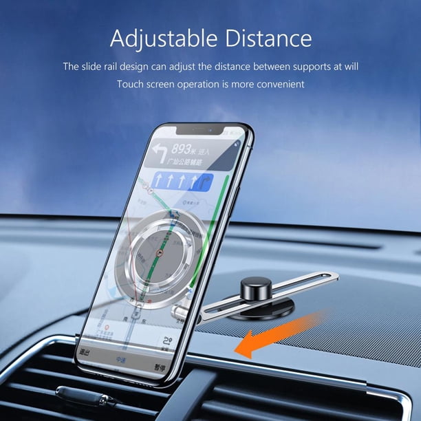 Soporte de teléfono con monitor magnético para MacBook iPhone 14/Tesla Model 3 (gris oscuro) Likrtyny Para estrenar