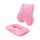 thumbnail image 3 of Cojín de espalda y asiento Silla de oficina Cojín Aviso transpirable Almohada de soporte lumbar de asiento suave para silla de escritorio, coche de Rosa, 3 of 8