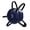 Navy w/ Black Straps, variant on Classic Wrestling Headgear Black Straps