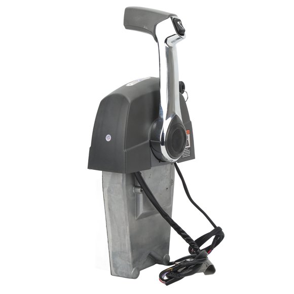 Boîte de Commande à Distance hors-Bord, Boîte de Commande d'Accélérateur à Distance avec Lanière en Acier Inoxydable 5006186 Bouton de Ralenti Rapide pour Bateaux Marins Yachts