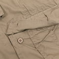 thumbnail image 6 of Coevals Club Men's Cargo Shorts Outdoor Multi-Pockets Relaxed Fit Cotton Solid Casual Shorts 06 Dark Khaki 36, 6 of 6