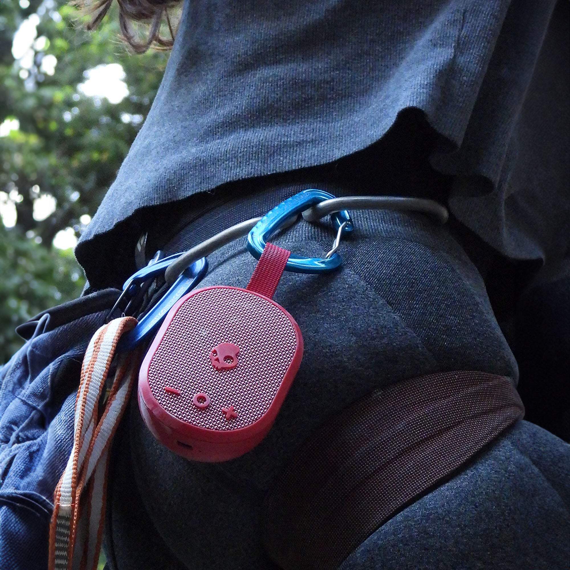 Skullcandy Ounce+ Bluetooth Speaker, IPX7 Waterproof, Portable, 16-Hour Battery & True Wireless Stereo, Nylon Carry Strap