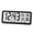 Color:Black, variant on Digital Wall Desk Clock with Chinese Calendar Screen for Home Office