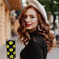 thumbnail image 4 of Sunflower Tumbler With Lid and Straw 20 oz Insulated Black Sunflower Tumbler Stainless Steel Sunflower Skinny Tumbler Flower Water Bottle Travel Mug Wine Cups Sunflower Gifts for Women, 4 of 5