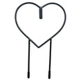 thumbnail image 2 of Soporte de trepadores con forma de corazón Garden Support Support Rack Decoración del patio Muestra de metal negro Planta de flores enrejado, 2 of 8