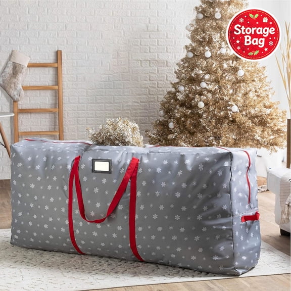 Christmas Tree Storage Bag, Waterproof Dustproof Heavy Duty Extra Long, Reinforced Handle Durable Zipper, Stores Artificial Christmas Trees, Suit for Off Season Festive Decoration Storage