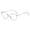 Transparent silver, variant on Cat's Eye flat mirror can be equipped with myopia frame polarized lens-Transparent silver