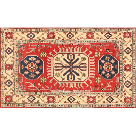 Ahgly Company Indoor Rectangle Traditional Red Persian Area Rugs, 8' x 12'