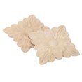 thumbnail image 3 of Apliques de Madera ANGGREK Hermoso Patrón de Flores 4 Piezas, 3 of 8