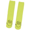 thumbnail image 2 of Dr Seuss The Grinch Who Stole Christmas Adult Fuzzy Holiday Gripper Slipper Socks Crew Socks OSFM, 2 of 7