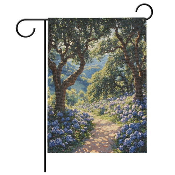 Ryvnso Hydrangea Flower View Garden Flag 12x18 Inch Double Sided Seasonal Yard Decoration