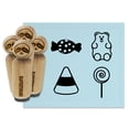 thumbnail image 1 of Candy Pieces Lollipop Corn Gummi Wrapped Rubber Stamp Set for Scrapbooking Crafting Stamping - Mini 1/2 Inch, 1 of 7