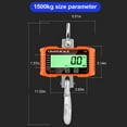 thumbnail image 4 of Heavy-Duty Handheld Crane Scale with LCD Display - 1000kg Capacity, Aluminum Alloy, Remote Control, Weight Hold/Zeroing Function, 3 Unit Conversion for Versatile Use in Various Industries, 4 of 6