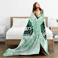thumbnail image 5 of Binghamton University Logo Fleece Blanket, Very Soft Microfiber Flannel Blanket for Couch Warm and Cozy for All Seasons, 5 of 6