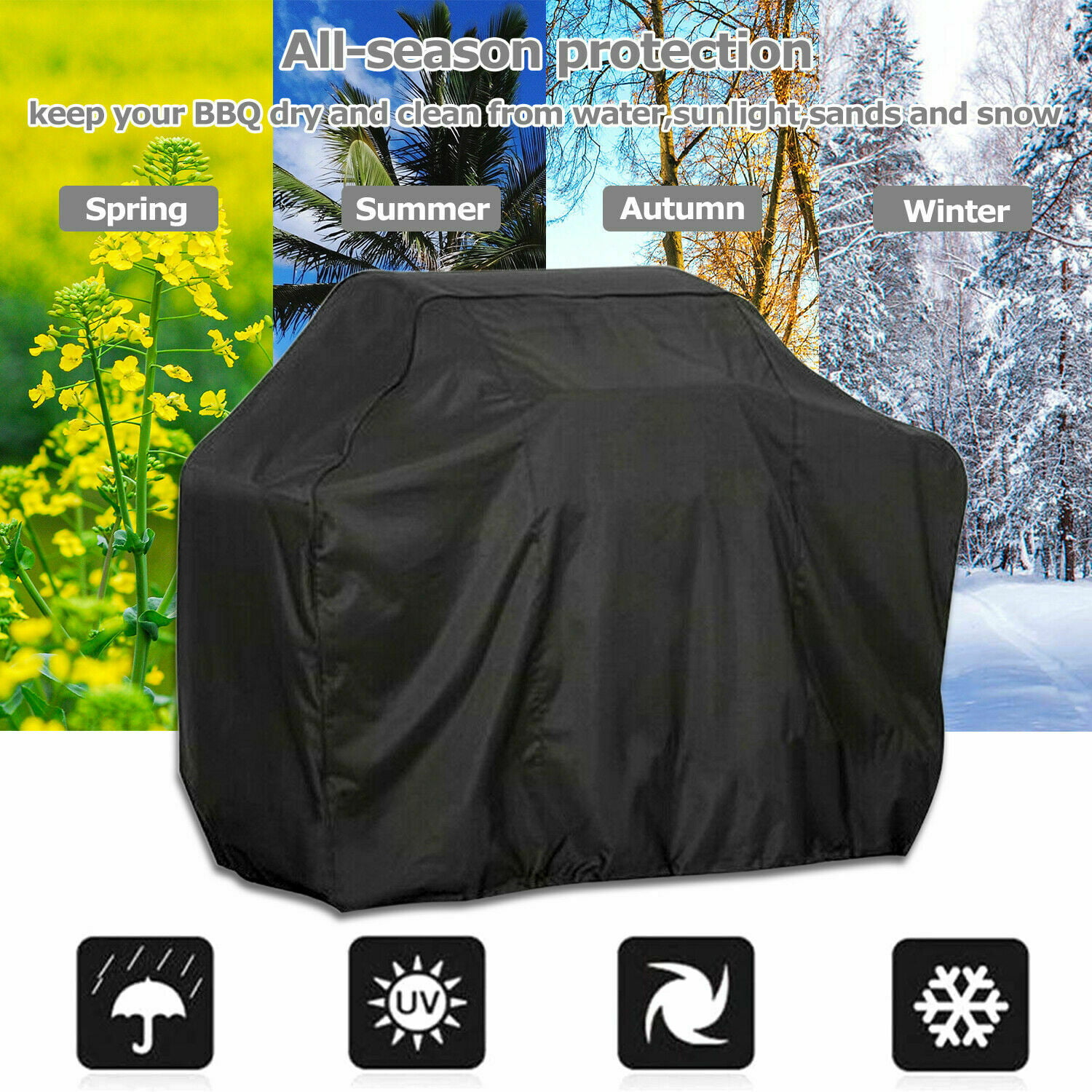 BBQ Gas Grill Cover 67 Inch Barbecue Waterproof Outdoor Heavy Duty UV Protection 