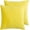 Yellow, variant on Nmkwnr Set of 2 Decorative Pillow Covers Soft Velvet Square Throw Pillow Case for Couch Sofa Bed Living Room, 22x22 Inch