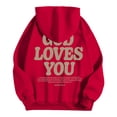 thumbnail image 4 of Women's Hoodies and Sweatshirts Inspirational Word Graphic Sweatshirts Long Sleeve Hoodie Tops for Women, 4 of 5