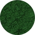 thumbnail image 1 of Ahgly Company Machine Washable Indoor Round Transitional Green Area Rugs, 7' Round, 1 of 7
