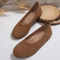 thumbnail image 6 of Mepaouo Women's Flats Shoes Suede Round Toe Ballet Dressy Loafers Comfortable Slip on Walking Shoes, 6 of 8