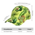 thumbnail image 2 of Vsdgher Kiwi and Avocado Classic Low Profile Baseball Cap Golf Dad Hat Adjustable Hats Men Women Unconstructed Cap, 2 of 6