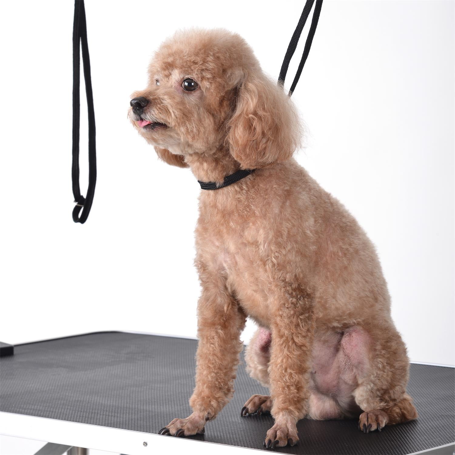 Pefilos 42" Dog Pet Grooming Table for Large Medium Dogs and Cat Professional Portable Trimming Table with Arm/Noose/Mesh Tray, Black Pefilos 42" Dog Pet Grooming Table for Large Medium Dogs and Cat Professional Portable Trimming Table with Arm/Noose/Mesh Tray, Black