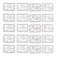 thumbnail image 2 of Marcadores de Metal Shamjiam 20x Plateado para Libros de Papelería Bicicleta, 2 of 8