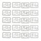 thumbnail image 2 of Marcadores de Metal Zulema 20 Unids Plata, 2 of 8