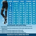 thumbnail image 4 of Extra Large Compression Pantyhose for Women 20-30 mmHg - Black, 3X-Large, 4 of 10
