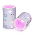 thumbnail image 7 of Yayeee Flameless Candles with Remote Flickering Battery Operated Multi Color Changing, Blue Rabbits, 7 of 7