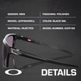 thumbnail image 2 of Oakley OO9100 Leffingwell Rectangle Shaped Non-Polarized Sunglasses for Men - Includes Official Eyewear Kit - Black Ink Frame with Prizm Grey Lens, 2 of 7