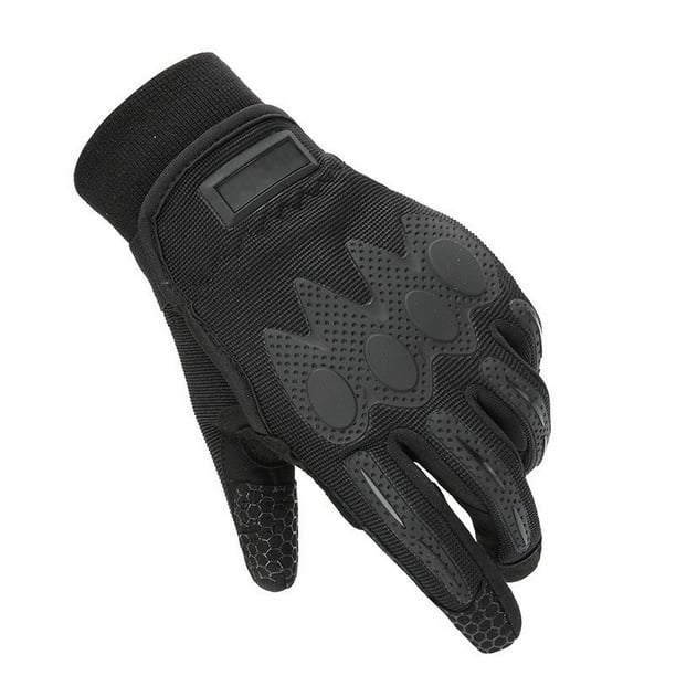Guantes tácticos a prueba de frío, de dedo completo, para deportes al aire libre, para montar a caballo, con pantalla táctil, de color negro, para invierno, para hombre