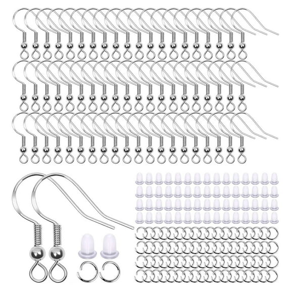 Earring Making Set Jump Rings 150Pack Earplugs Fish Hooks Earring Findings