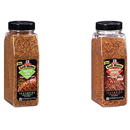 Mccormick Grill Mates Mojito Lime Seasoning, 27 Oz & Brown Sugar Bourbon Seasoning, 27 Oz