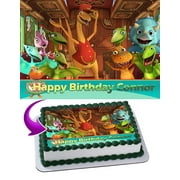 Dinosaur Train Edible Cake Image Topper Personalized Birthday Party 1/4 Sheet (8"x10.5")