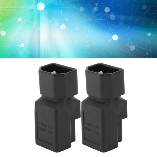 Convertidor C14 Macho A 5 15R Hembra, Retardante De Llama C14 Macho A 5 15R Hembra Adaptador 10A 125V Fácil De Instalar Resistente Al Desgaste Estable Impermeable Para Impresora