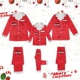 thumbnail image 6 of HNMKIU Matching Family Pajamas Long Sleeve Daughter Silk Like Sleepwear For Parents Kids Holiday Loungewear Festive Outfit Cozy Christmas Comfortable Toddler Women Men, 6 of 8