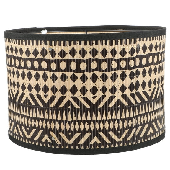 FELTECHELECTR Hotel Drum Lampshade Assorted Color Bamboo 1Pcs 11.8X11.8X7.9In